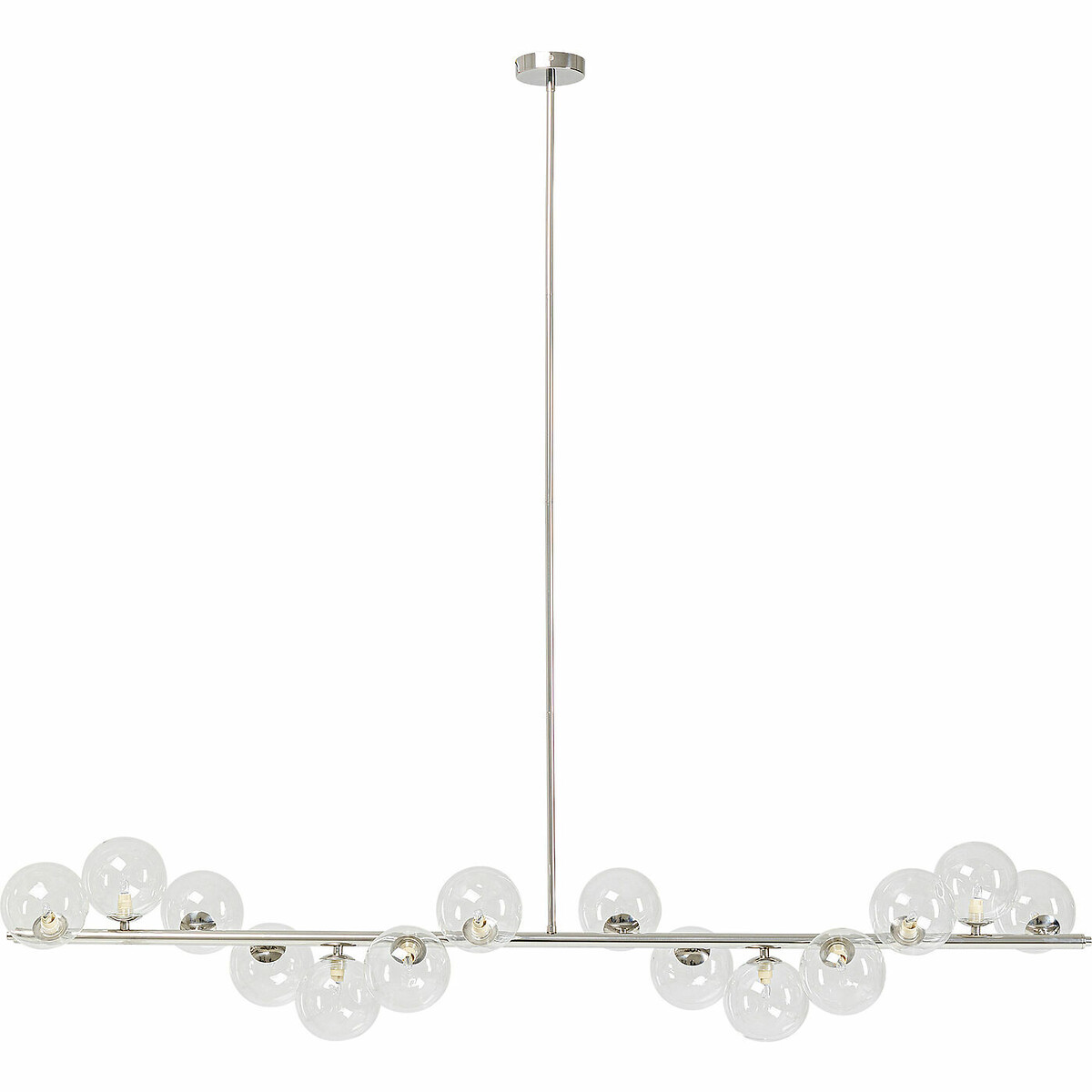 Hängeleuchte Scala Balls Chrome 150cm silberfarben, KARE DESIGN