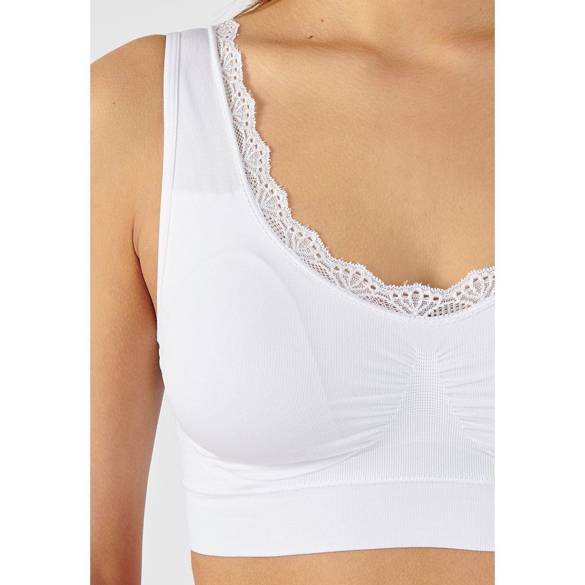 Brassières sans coutures - Lot de 2 blanc, DAMART