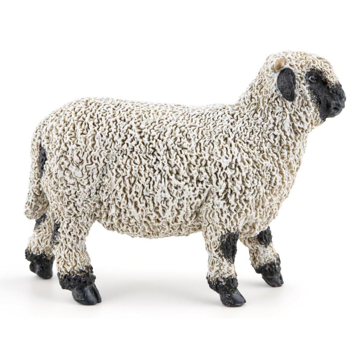 Figurine Mouton nez noir du Valais noir, PAPO