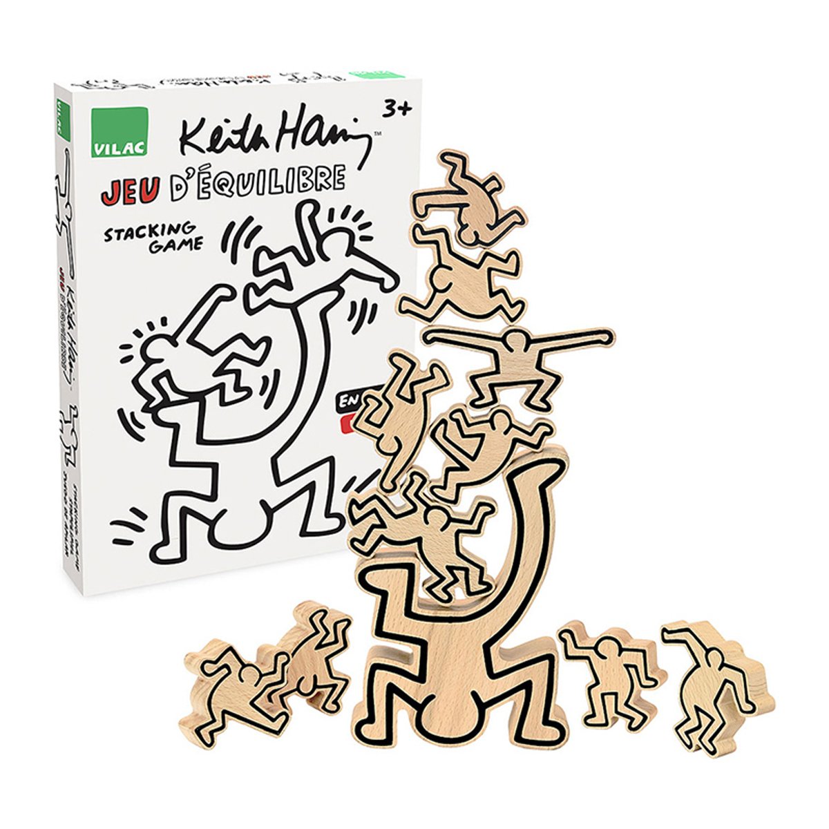 Jeu d'équilibre Keith Haring beige, VILAC