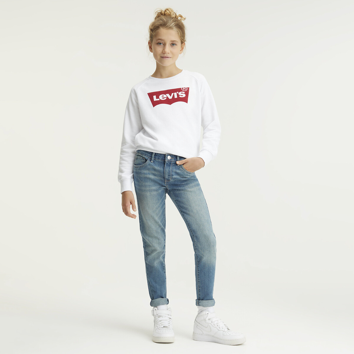Vaquero 710 Super skinny azul , LEVI'S KIDS