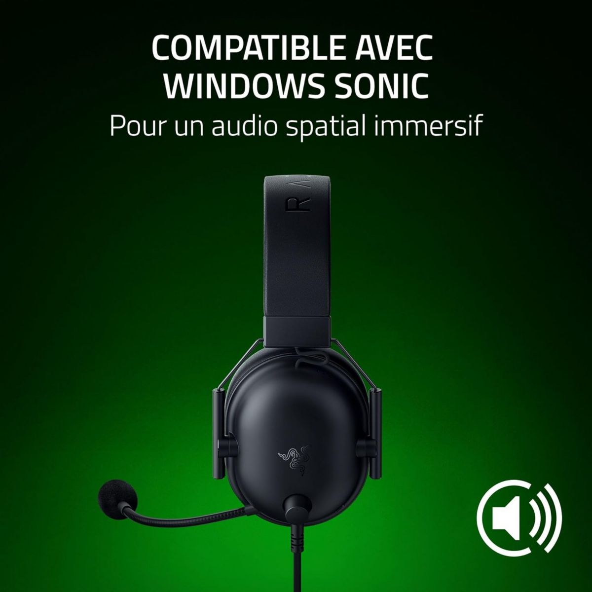 Casque gamer BlackShark V2 X Xbox Blanc couleur unique, RAZER