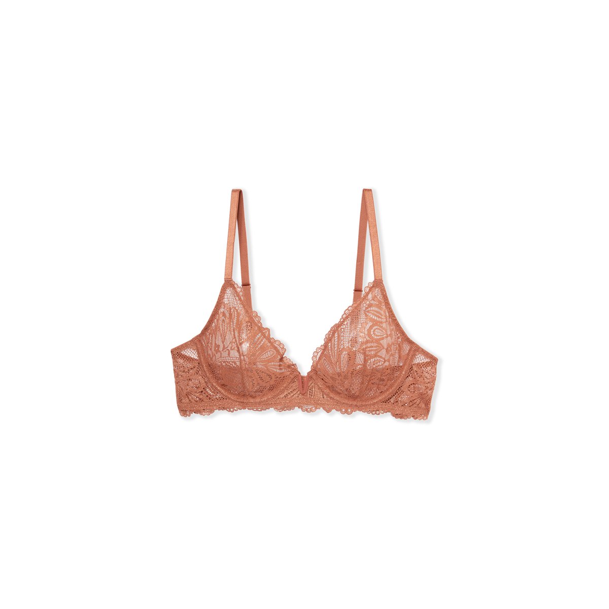 Soutien-gorge corbeille en dentelle irisée PERSIENNE cuivre, ETAM