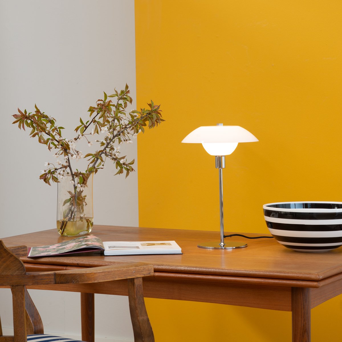Lampe à poser D25 BERGEN blanc, DYBERG LARSEN