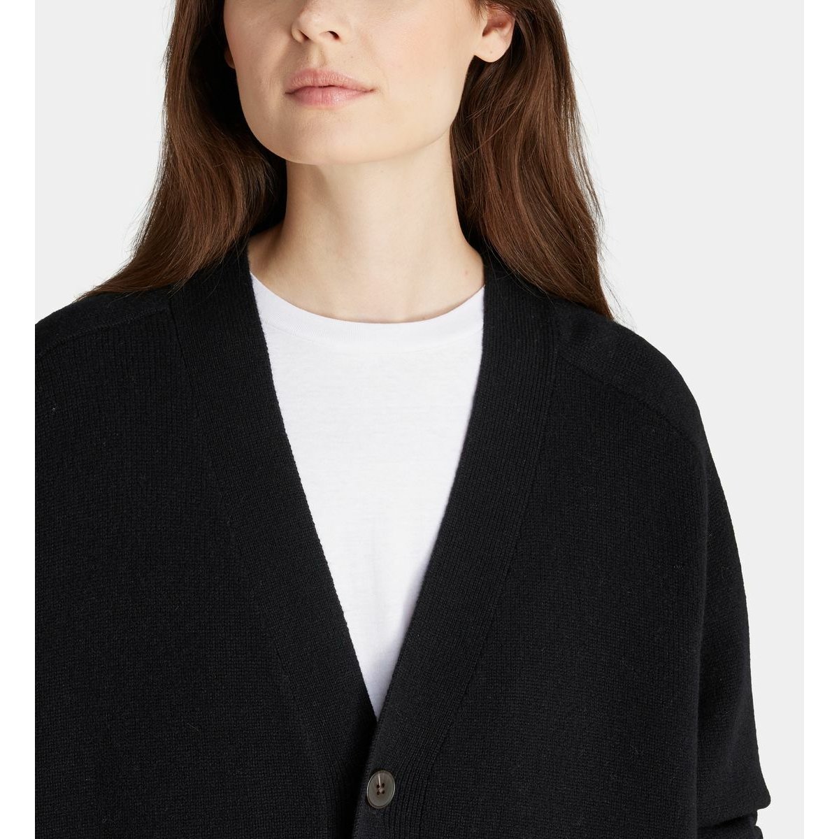 Gilet ample unisex gi cachemire noir, GALERIES LAFAYETTE