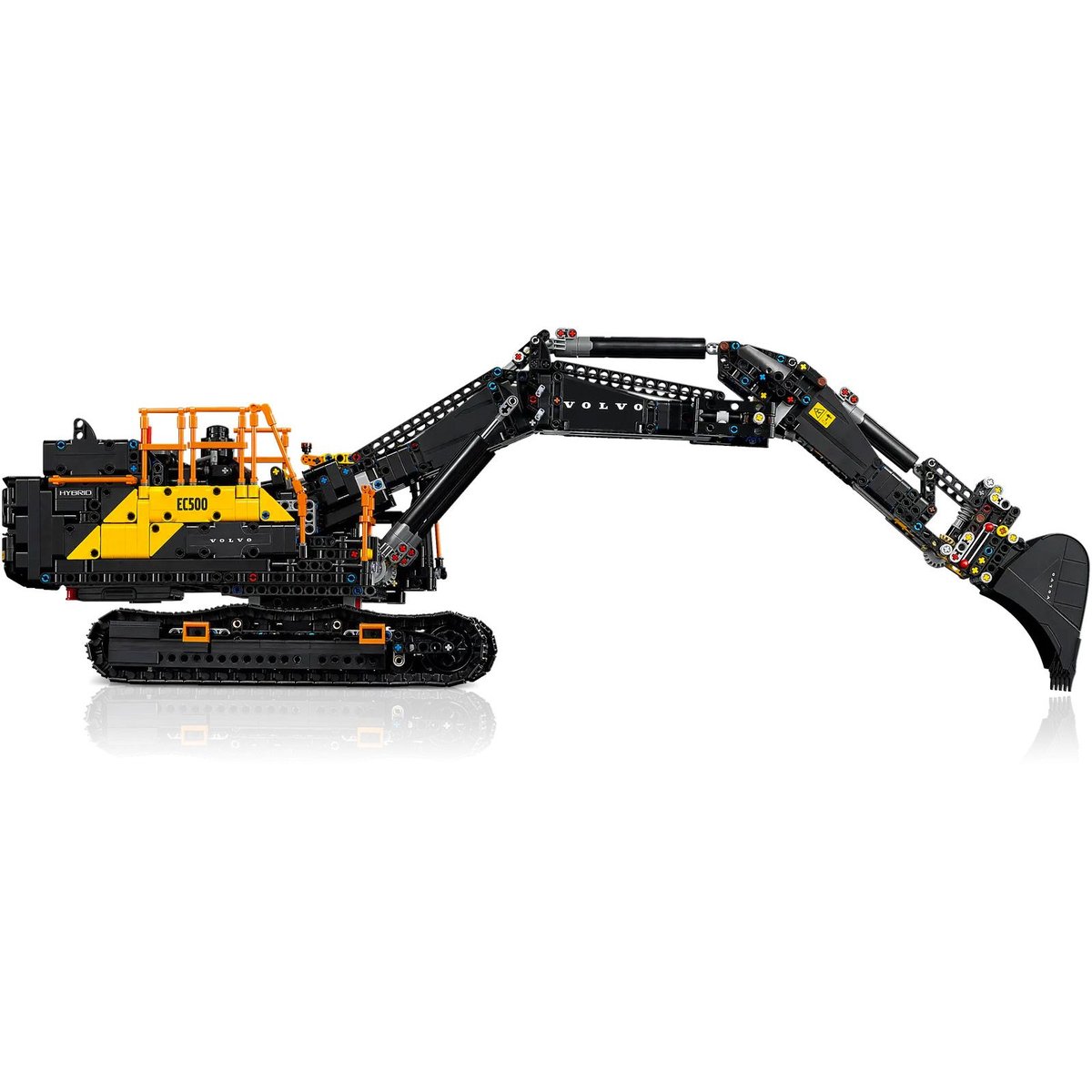 LEGO Technic - Pelleteuse Volvo EC500 Hybride 42215 - Modèle Motorisé pour Adultes noir et jaune, LEGO
