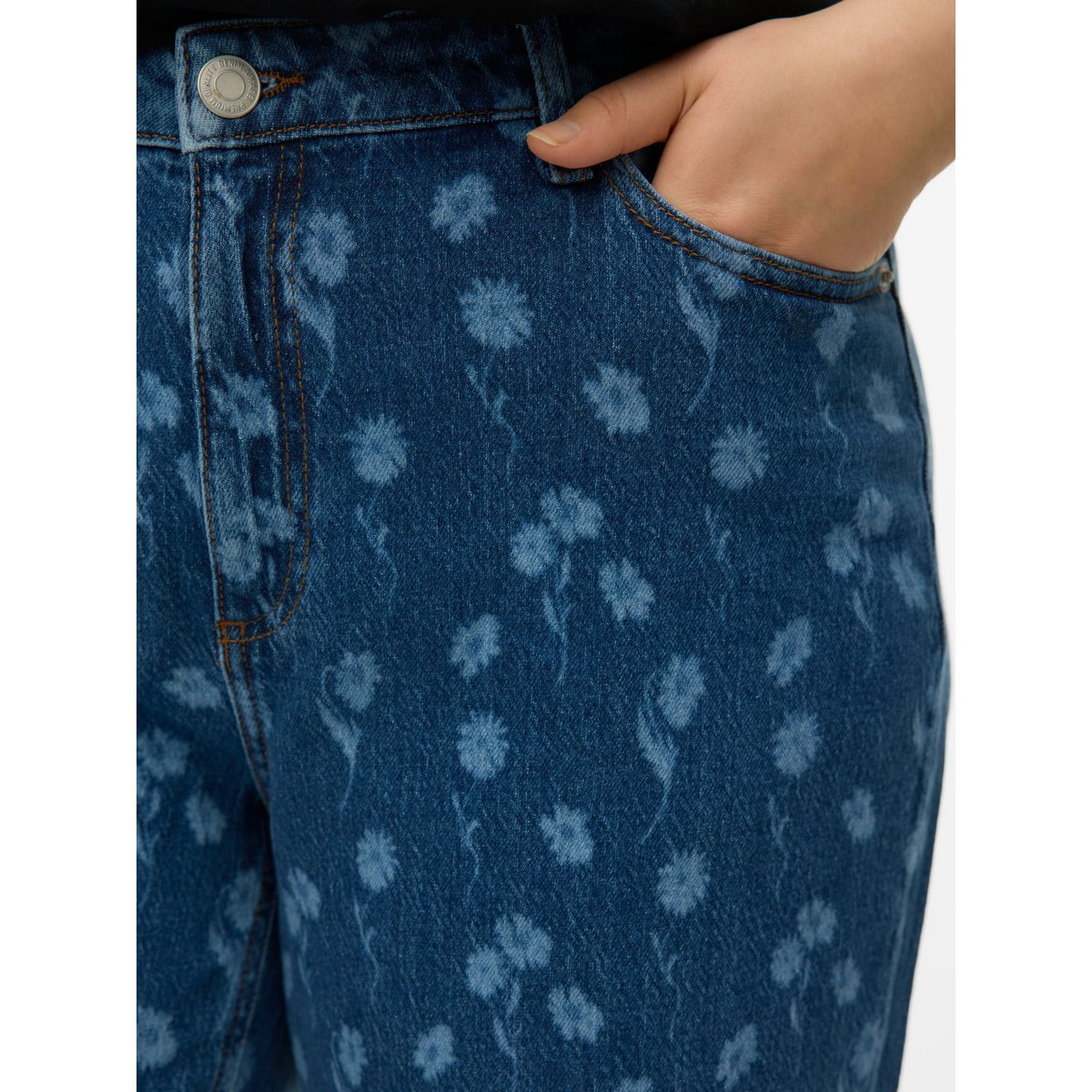 Jean À Coupe Large medium blue denim, VERO MODA