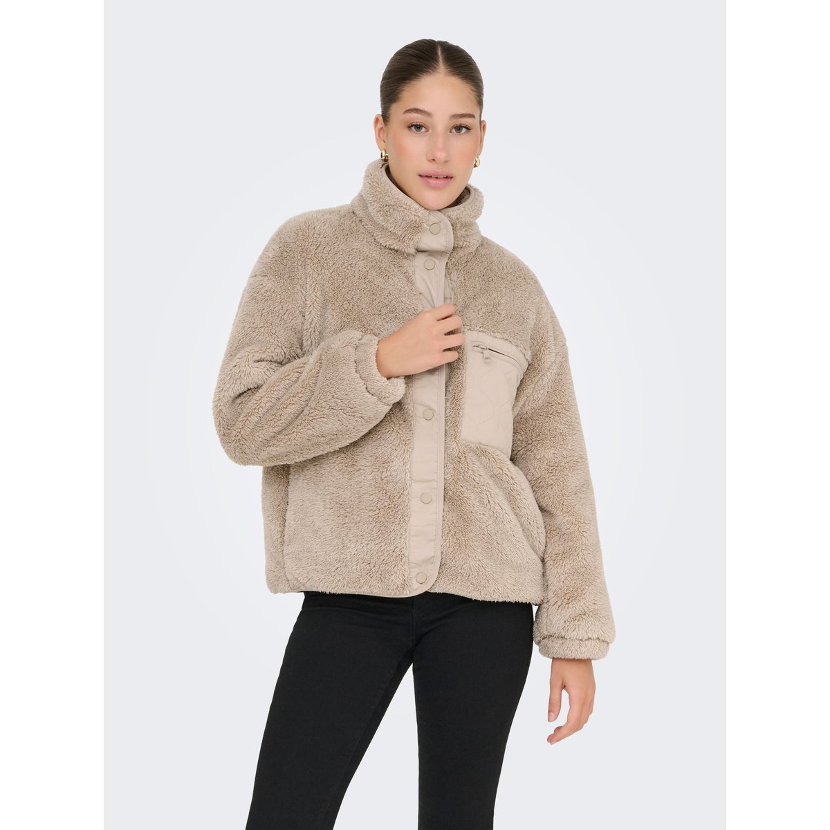 Manteau En Peluche humus, ONLY