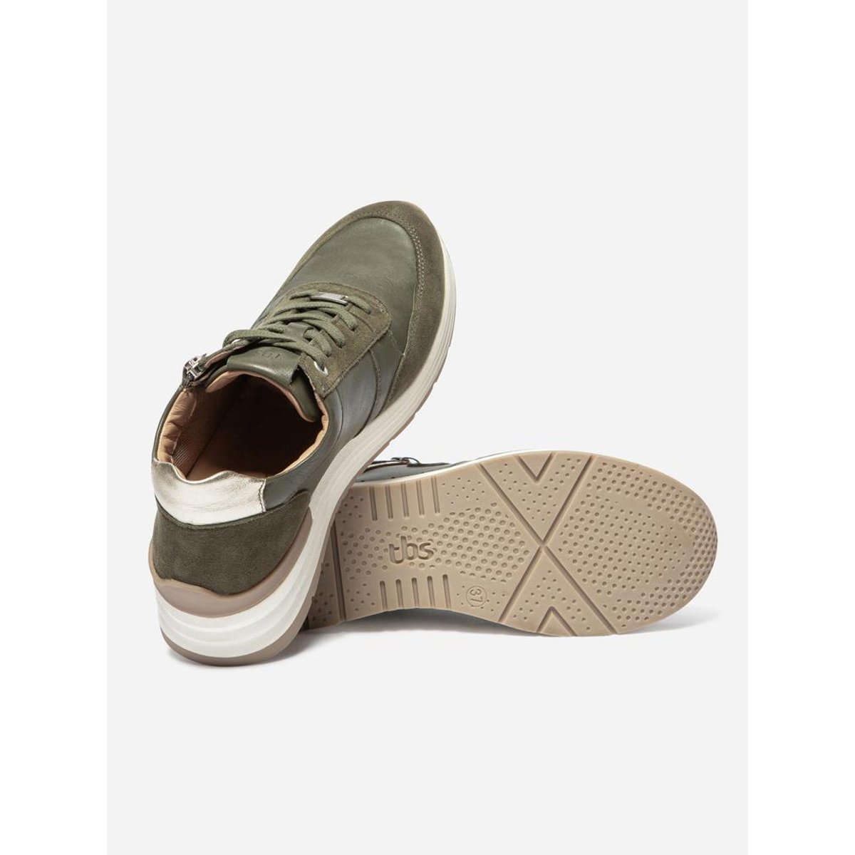 Chaussures de running TYLAZIP kaki / bronze, TBS