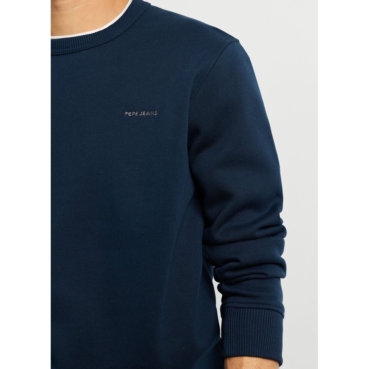 Sweatshirt mit rundem Ausschnitt marine, PEPE JEANS