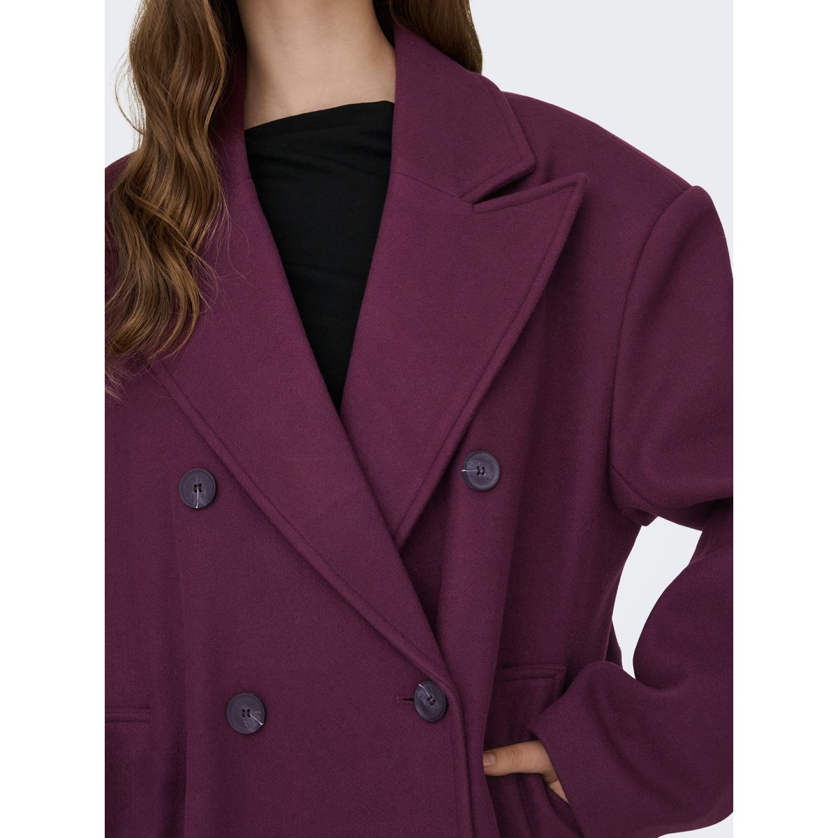 Manteau violette - mauve wine, ONLY