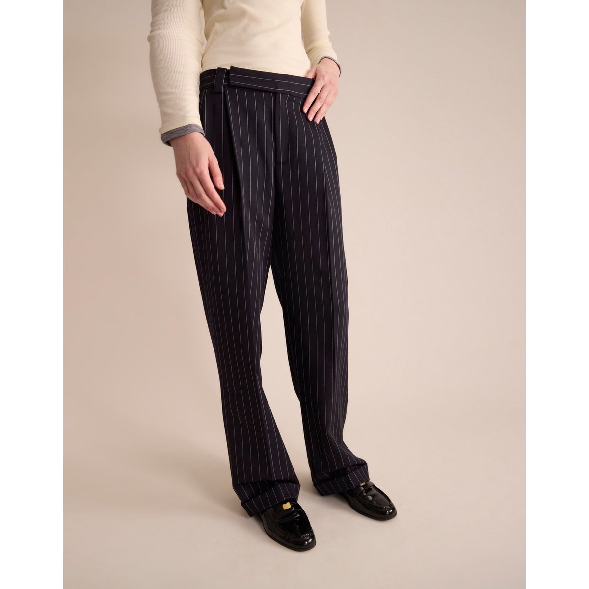 Pantalon Andy bleu marine, INES DE LA FRESSANGE PARIS