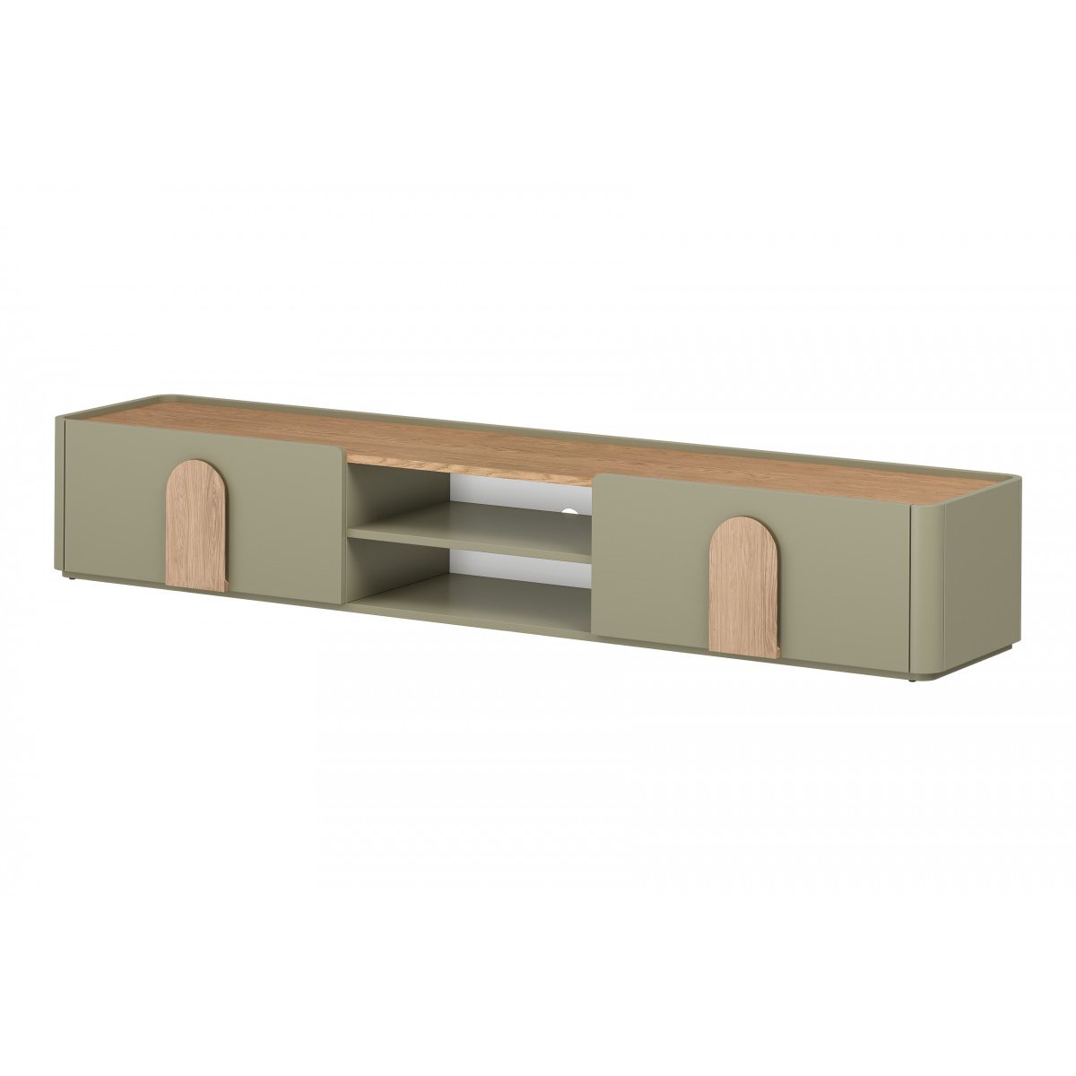 Meuble TV 220 cm , ENYRA vert, BOBOCHIC