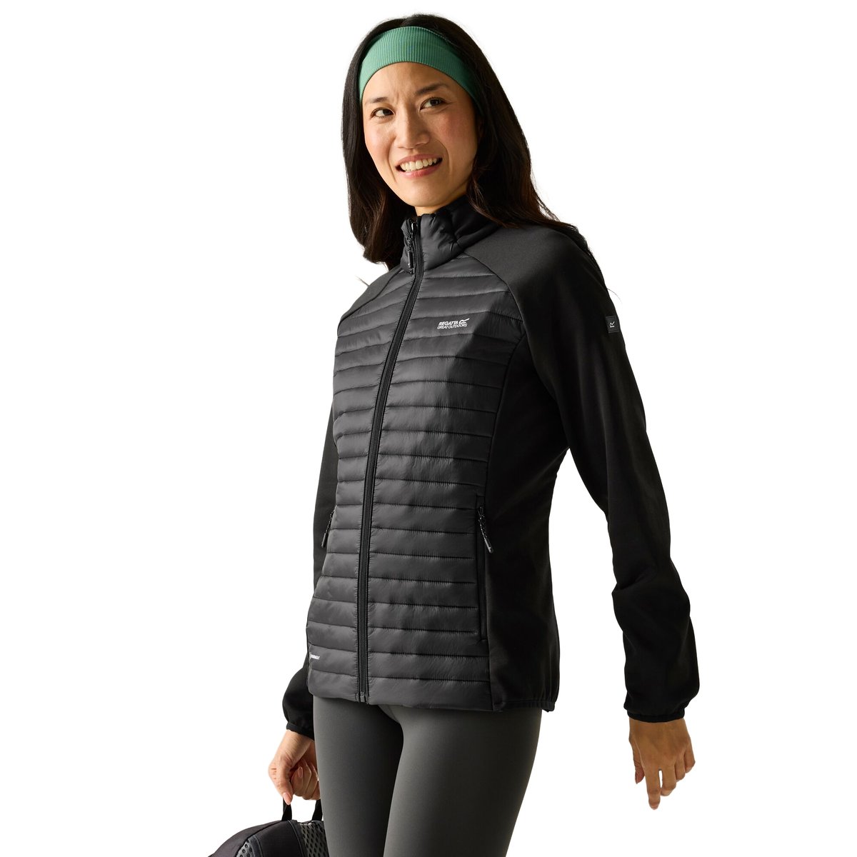 Veste hybride matelassée et compressible CLUMBER noir, REGATTA