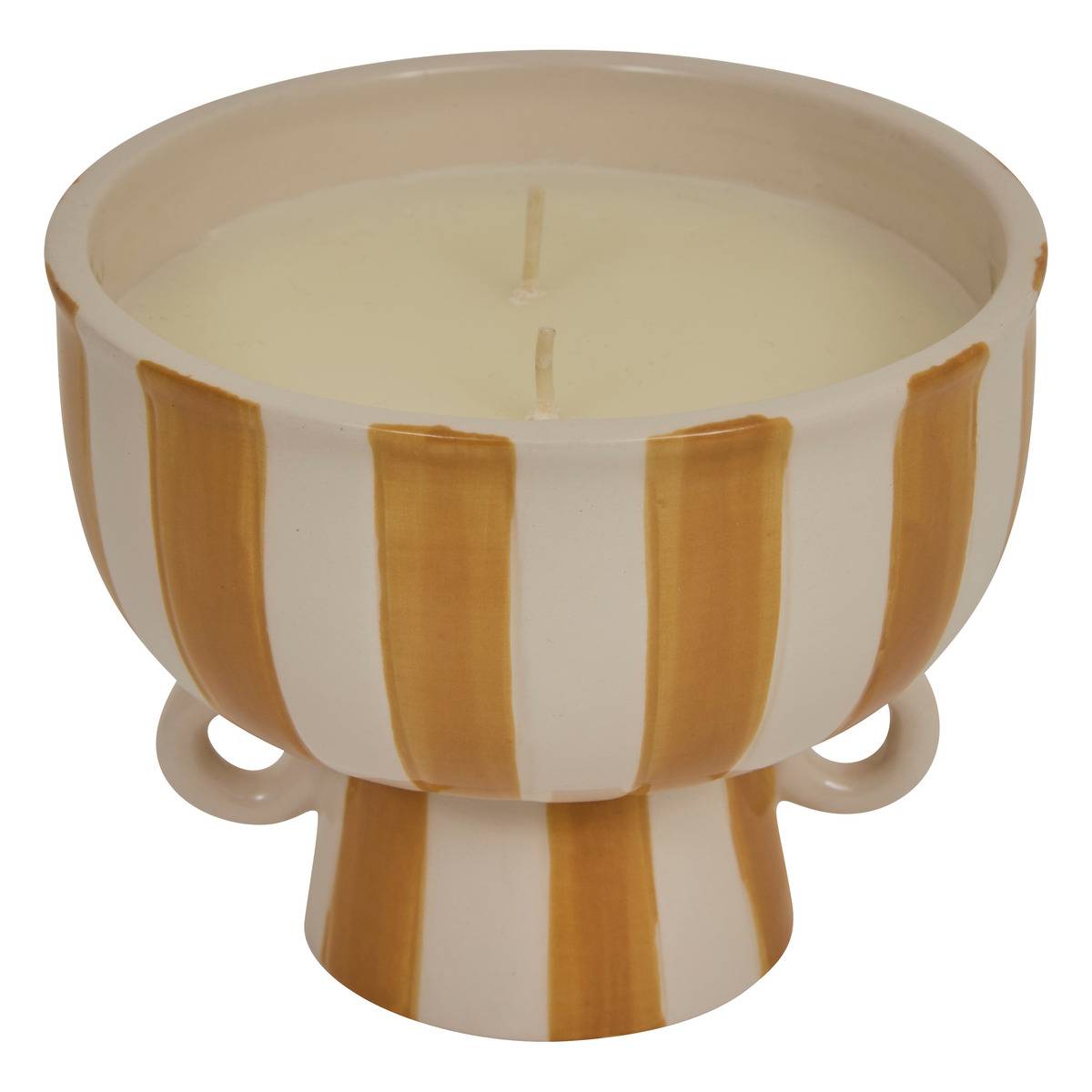 Bougie parfumée Chéri 310g pot céramique CHERI jaune, ATMOSPHERA