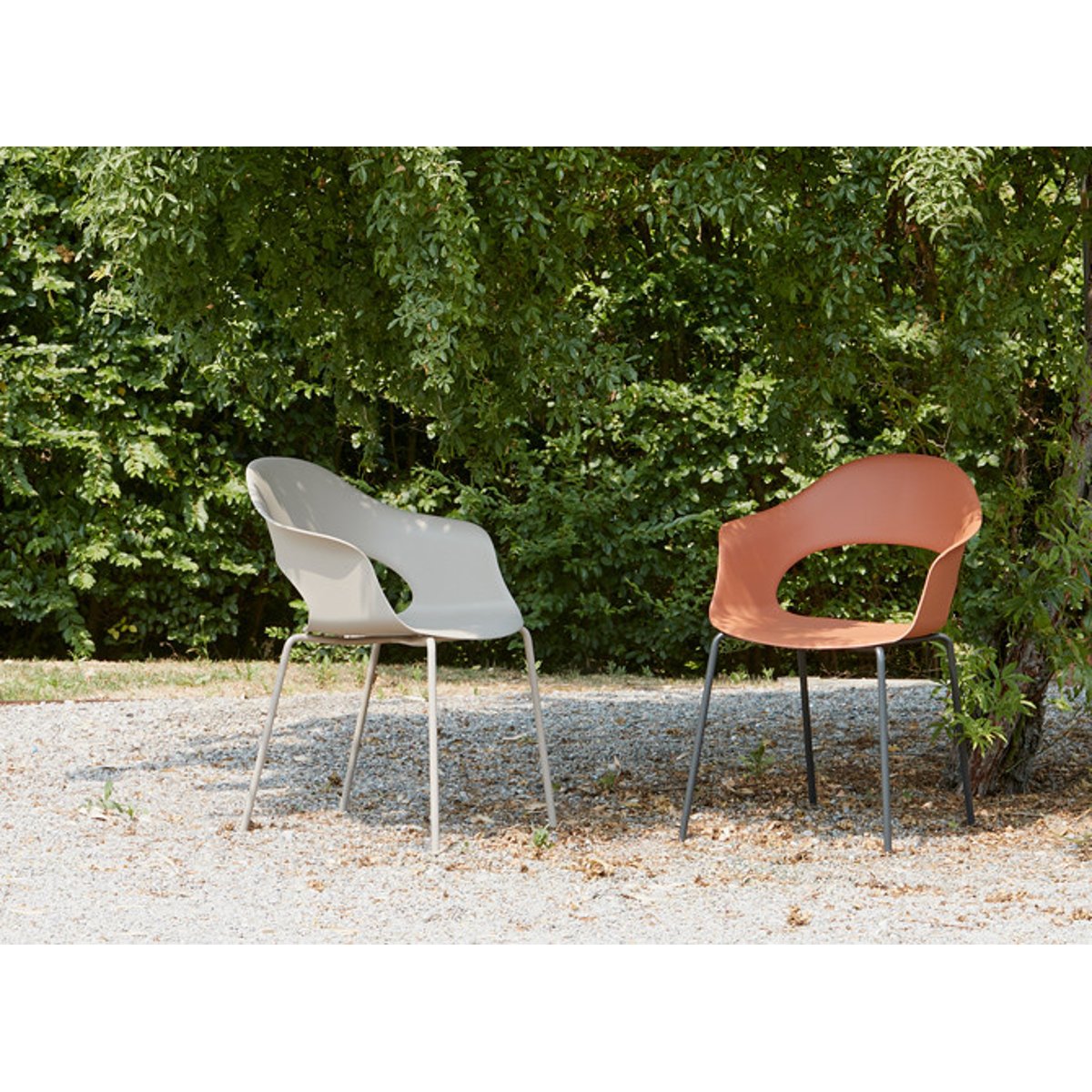 Chaise design empilable en technopolymère, LADY B blanc, SCAB DESIGN