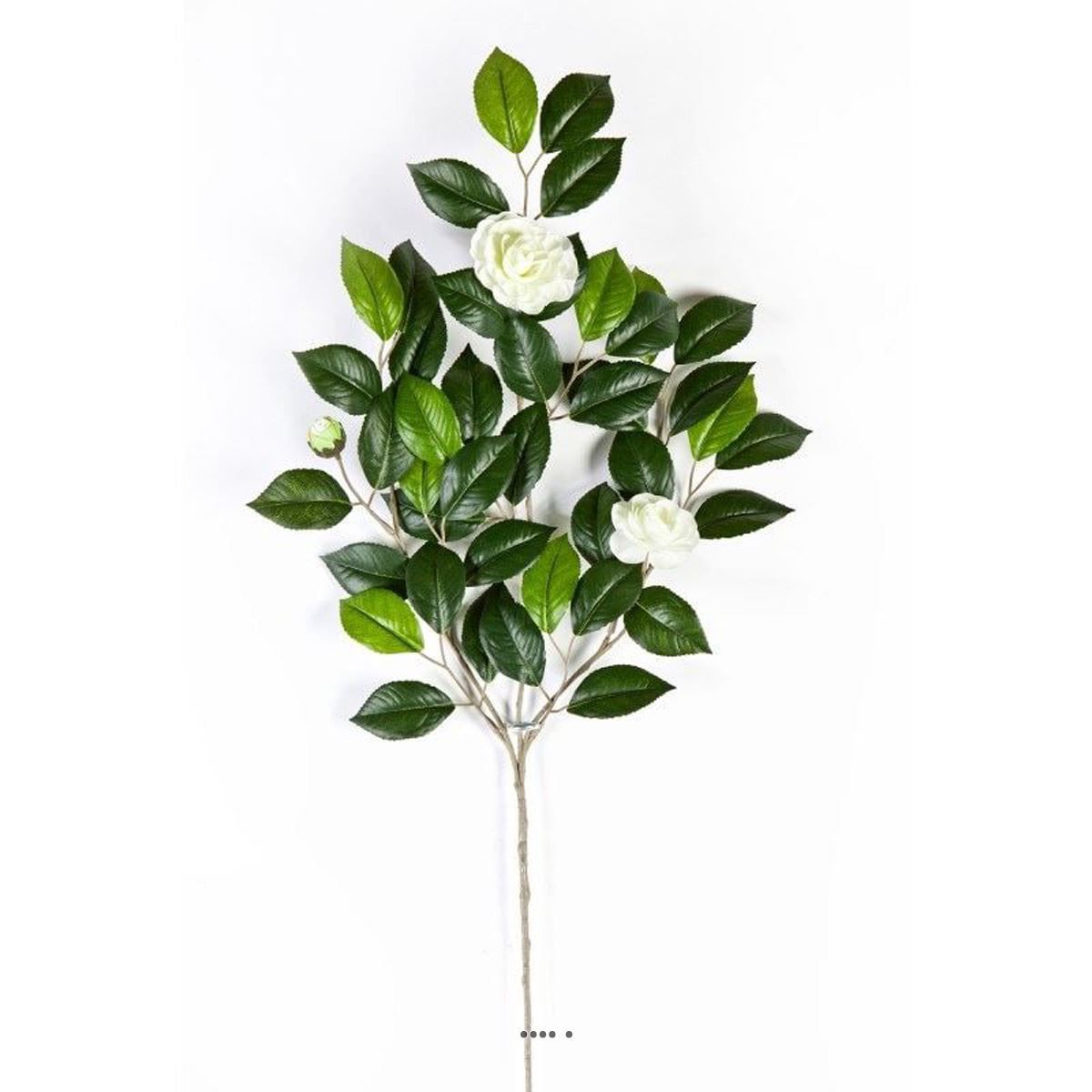Superbe Branche de camelia artificiel h 55cm v002238, ARTIFICIELLES