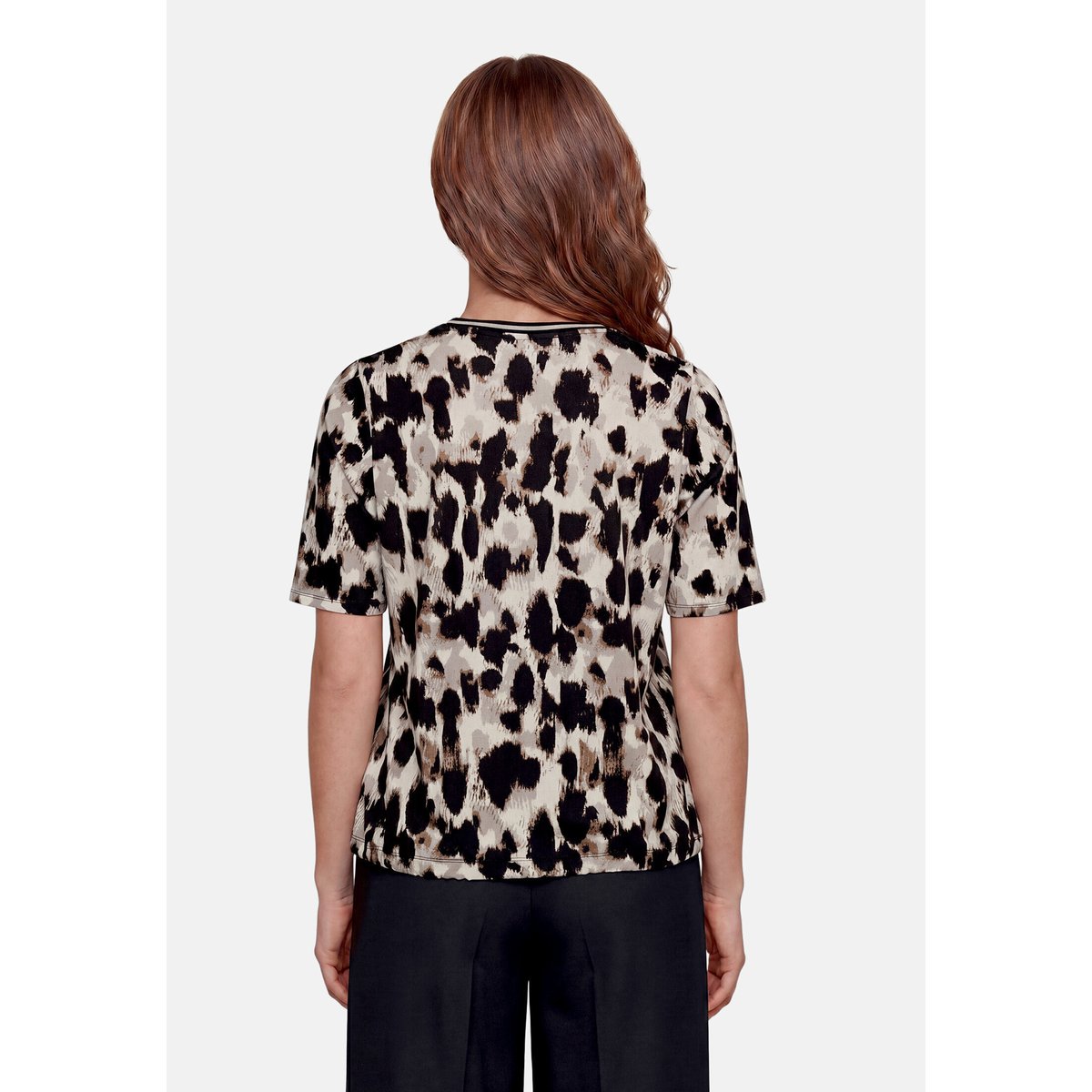 Haut casual à élastique beige/noir, BETTY BARCLAY