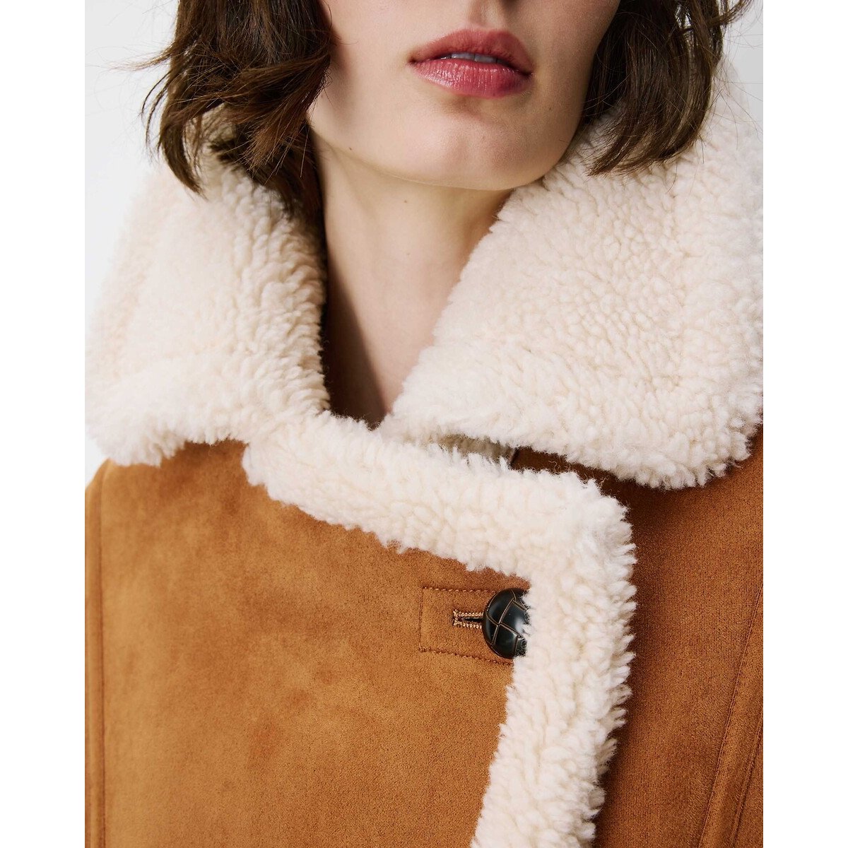 Manteau suède, APOLLO camel, GRACE & MILA