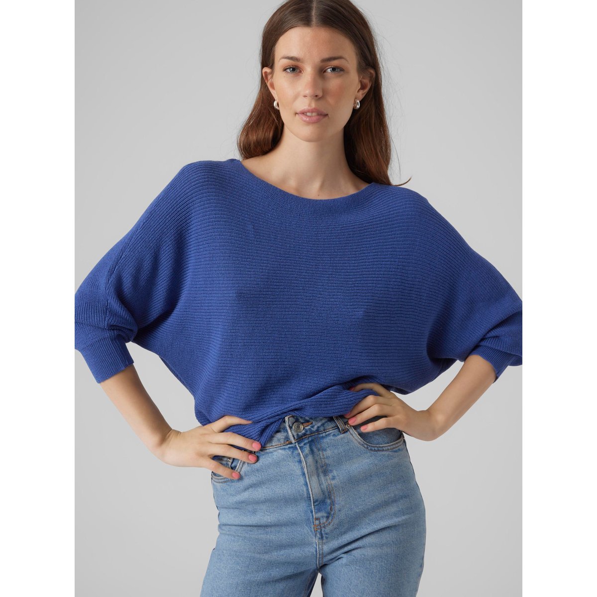 Pull En Maille beaucoup blue, VERO MODA