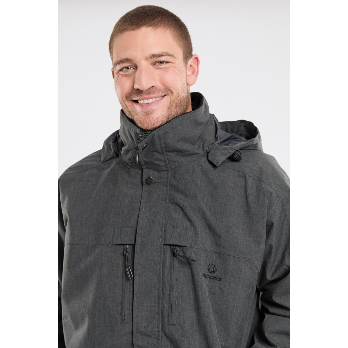 Parka imper-respirante HIKER gris chine, BERMUDES