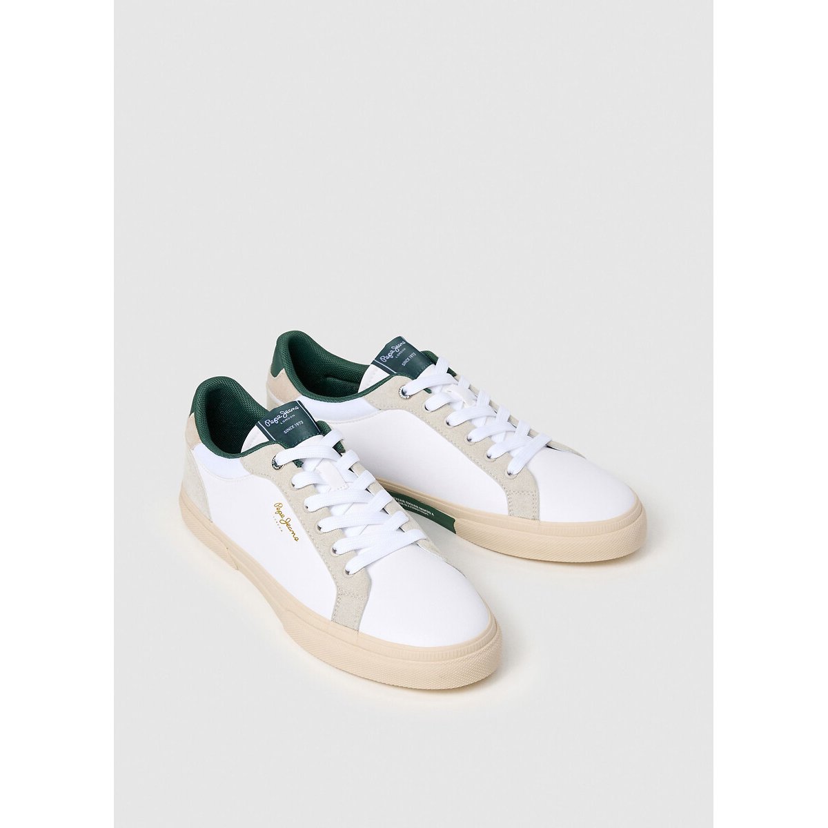 Zapatillas de poliuretano blanco, PEPE JEANS