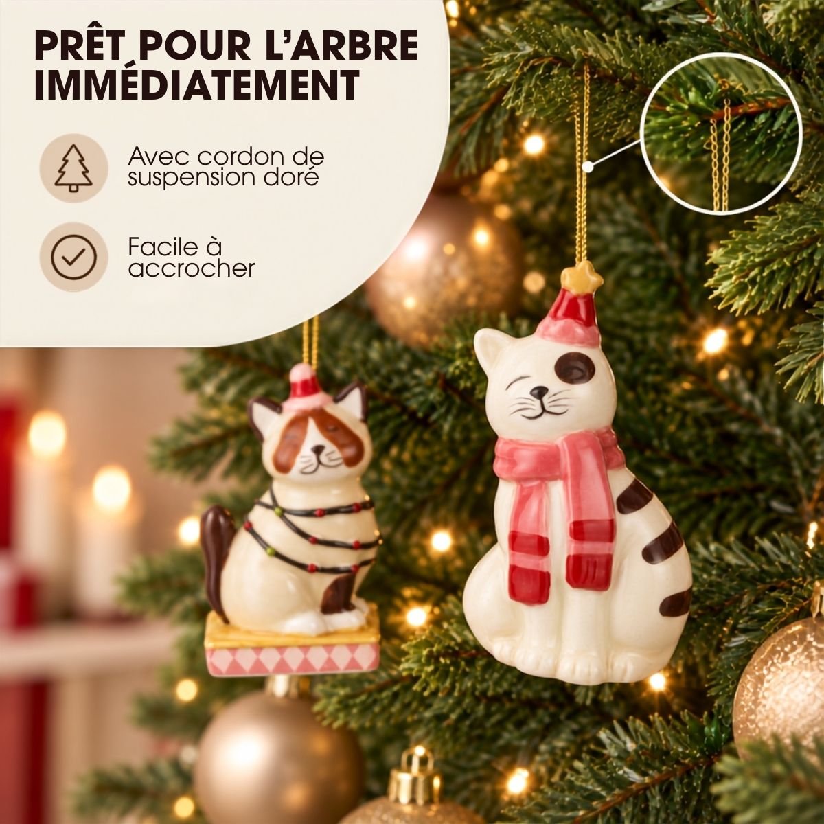 Boule de Noël brun, MICA DECORATIONS