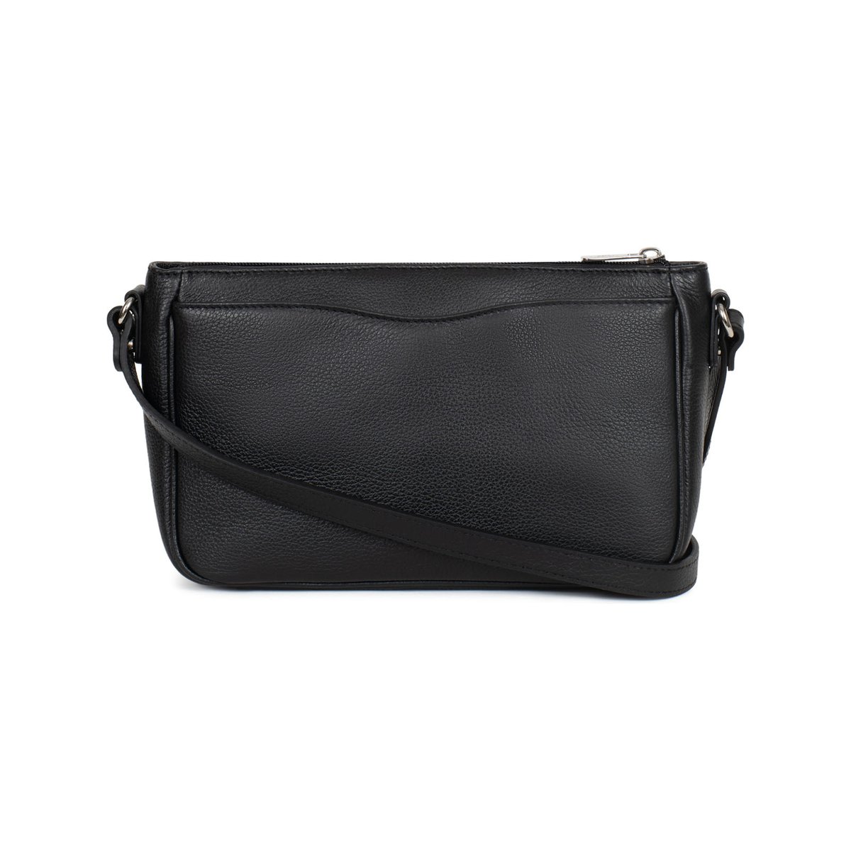 Sac porté travers AURORE noir, HEXAGONA