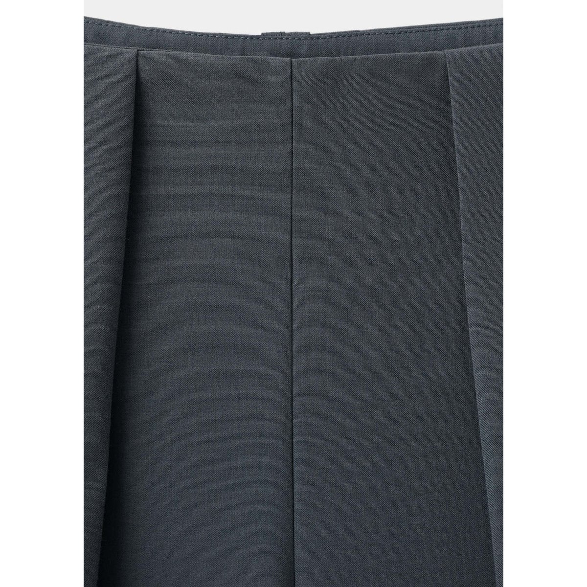 Pantalon droit pinces gris, MANGO