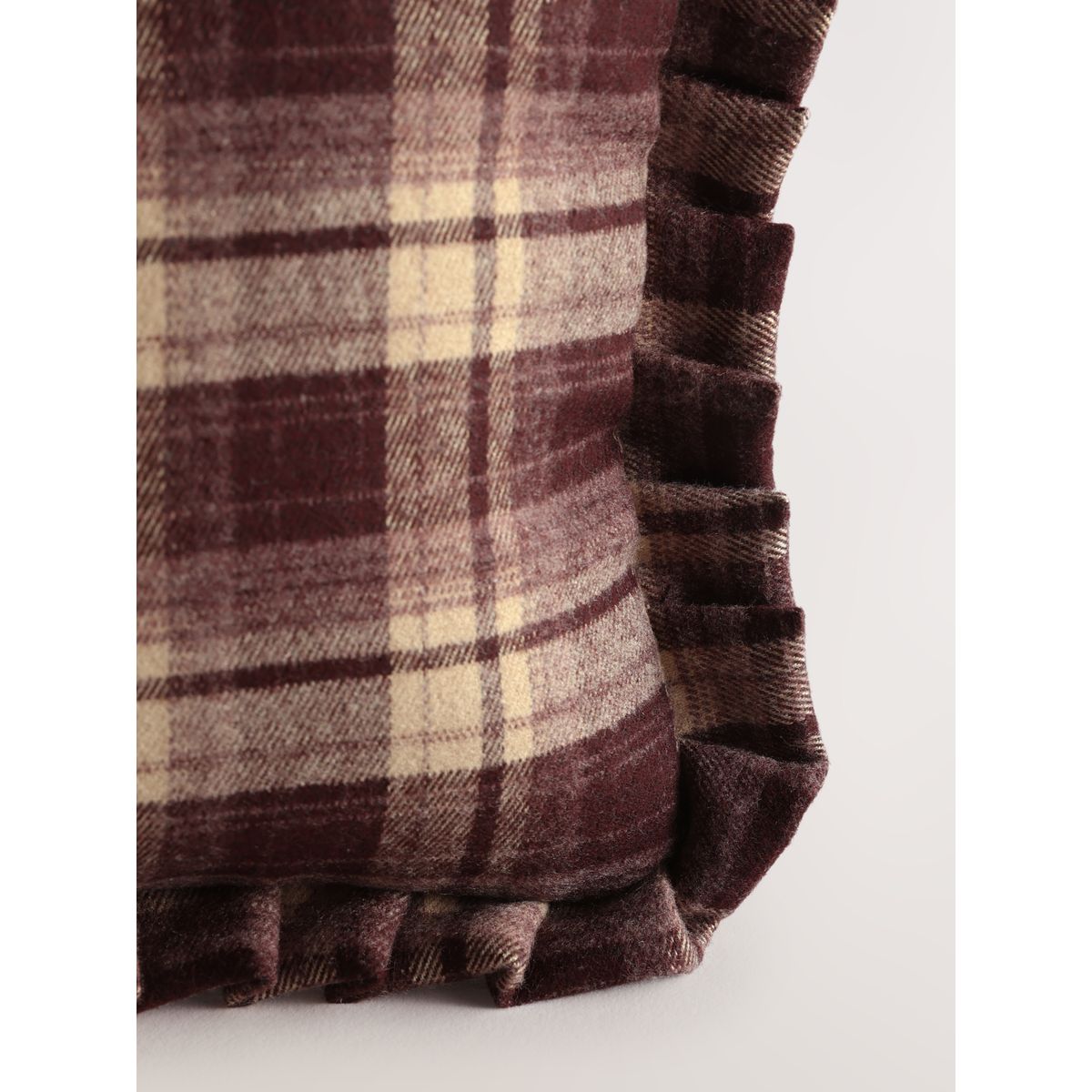 Pochette à carreaux avec dragonne marron, NEXT