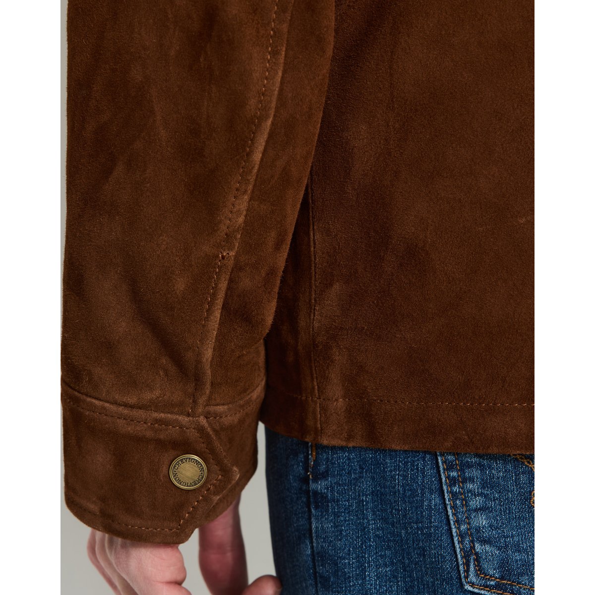 Veste en cuir DAGGER marron, CHEVIGNON