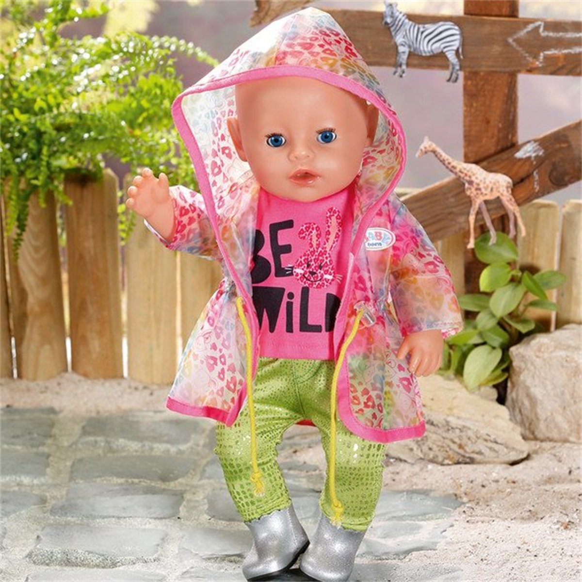 BABY Born Ensemble de pluie Arc-en-ciel luxueux et branché pour poupée de 43 cm multicolore, ZAPF CREATION