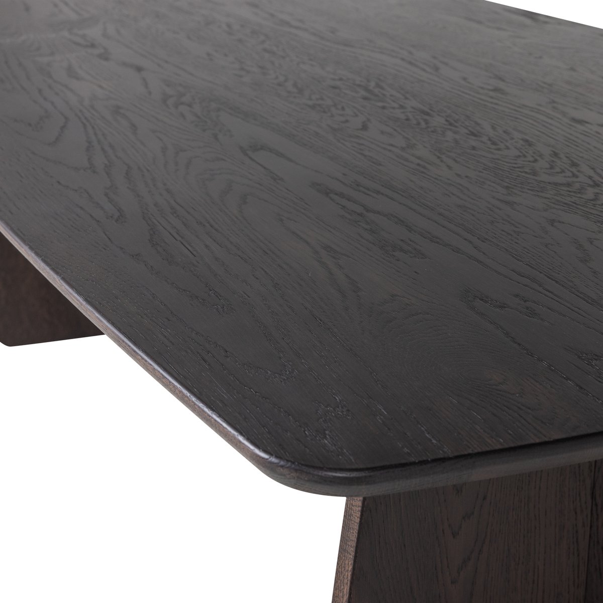 Table à manger en bois de chêne VEERE marron, WOOOD