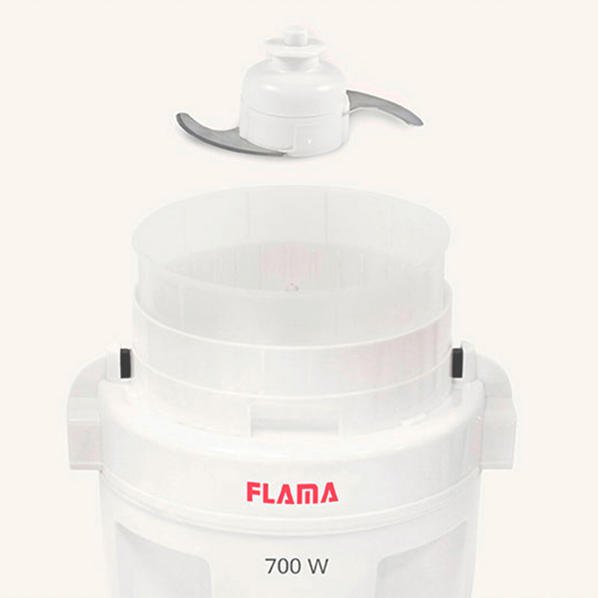 Picadora branca Pikatti 700W 1705FL, da Flama branco, FLAMA