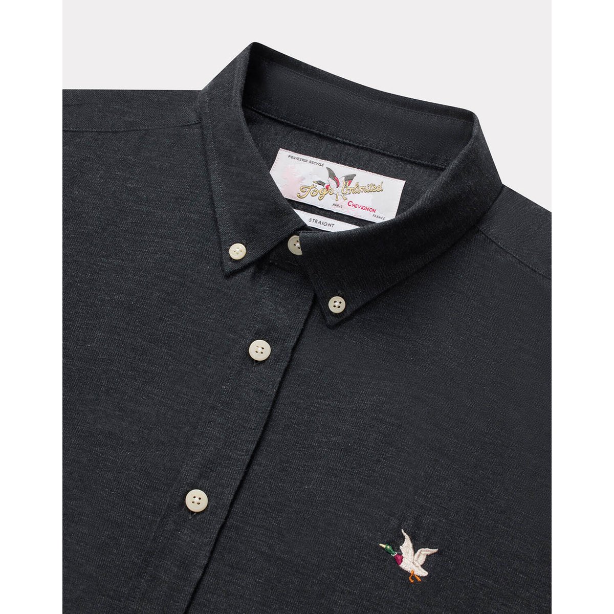 Chemise en coton PARIS gris, CHEVIGNON