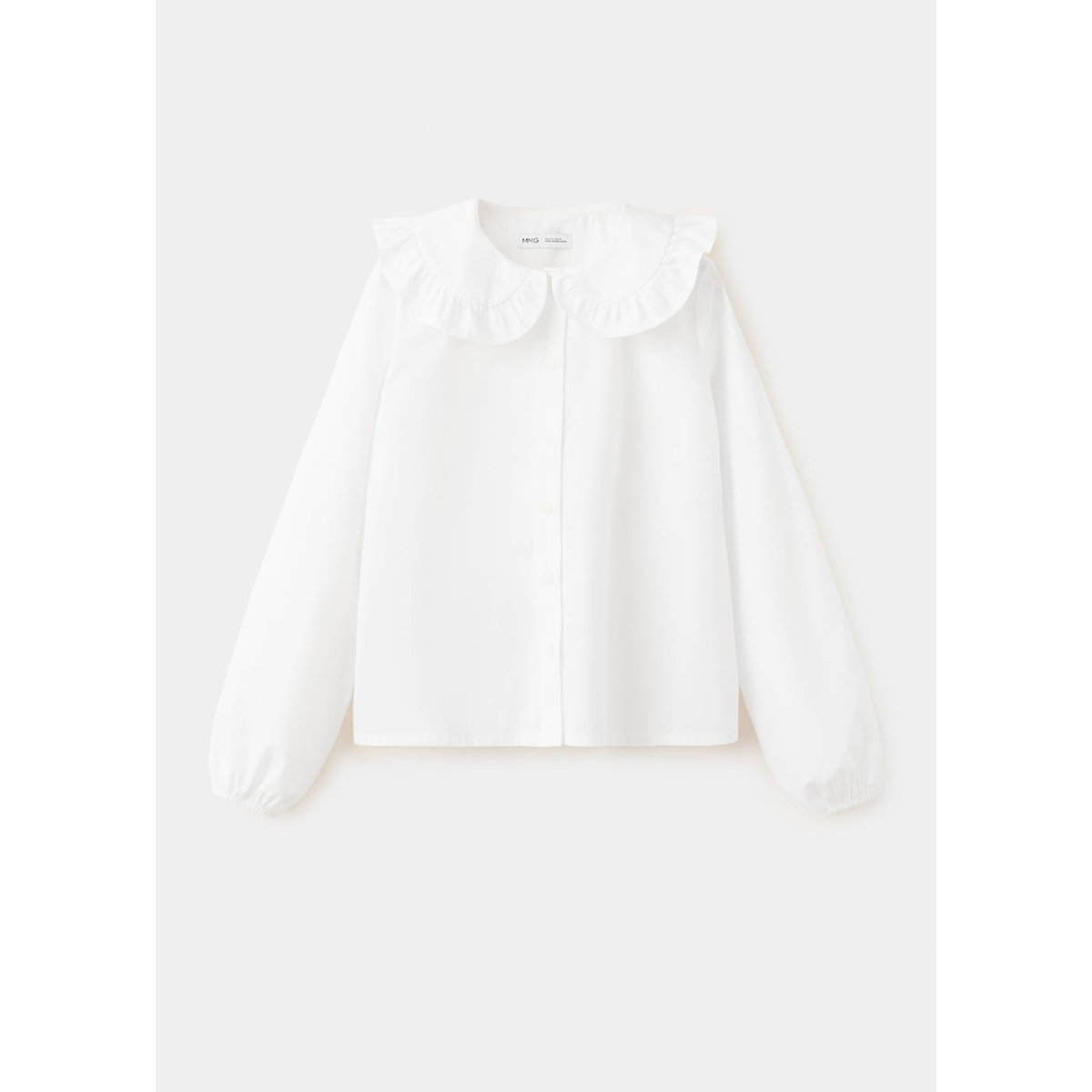 Chemise col Claudine blanc, MANGO KIDS