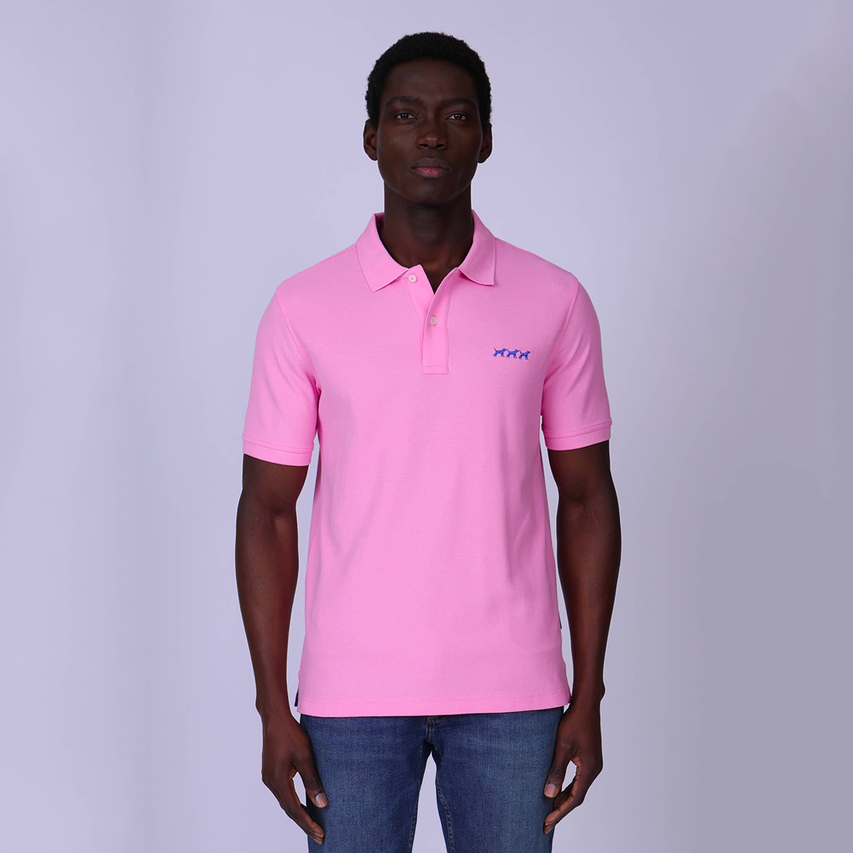Polo chiens rose bonbon, MISE AU GREEN