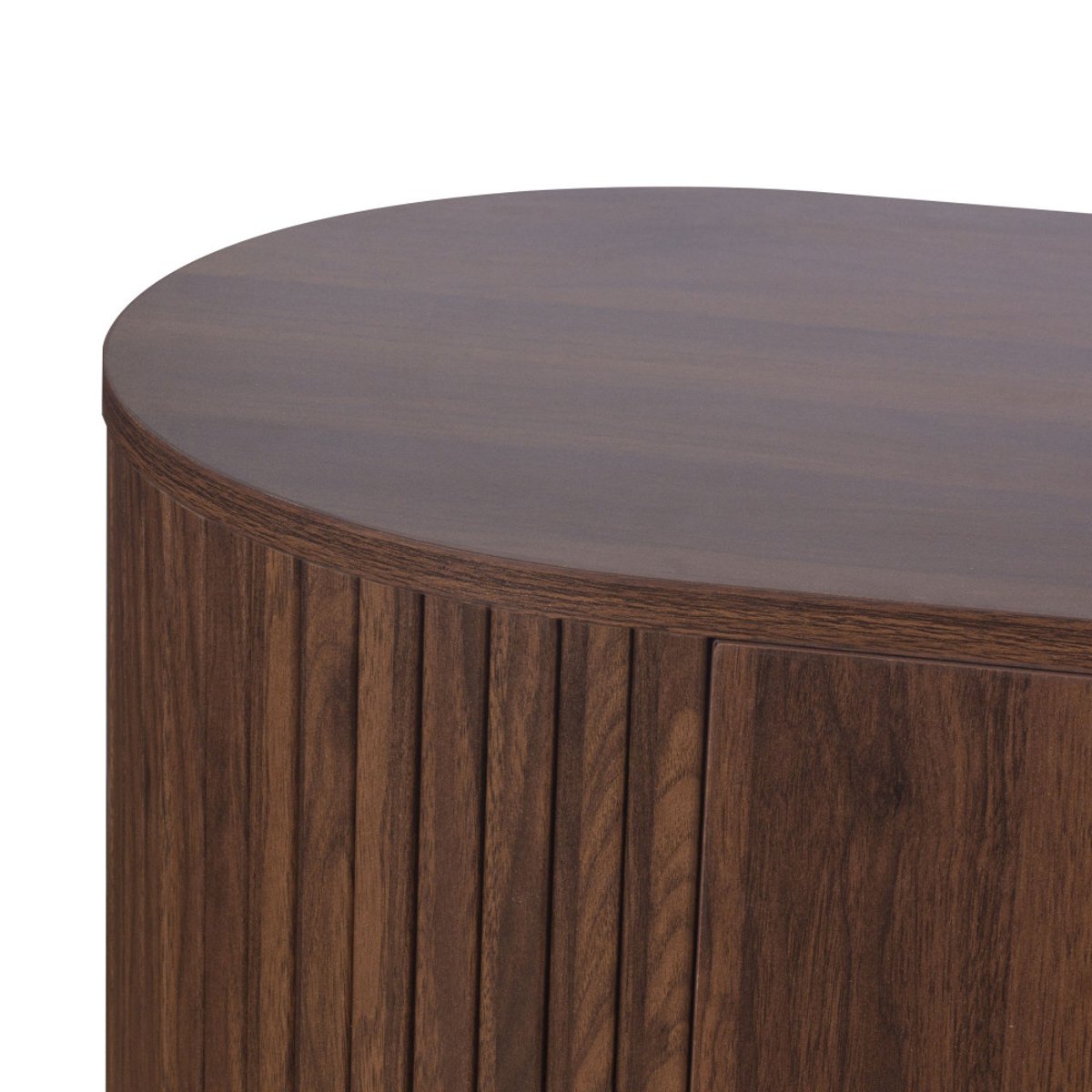 Meuble TV 2 portes en bois L 160 cm- ALMA bois foncé, DRAWER
