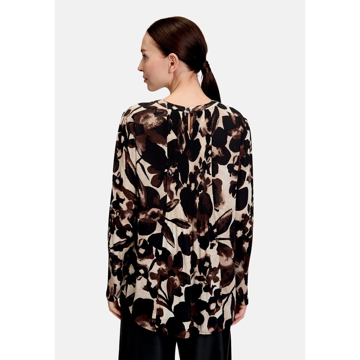 Tunique à plis beige/marron, BETTY BARCLAY