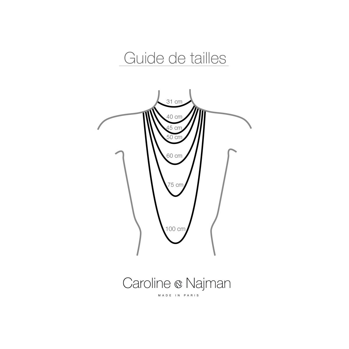 Collier choker doré simple - kalista blanc, CAROLINE NAJMAN
