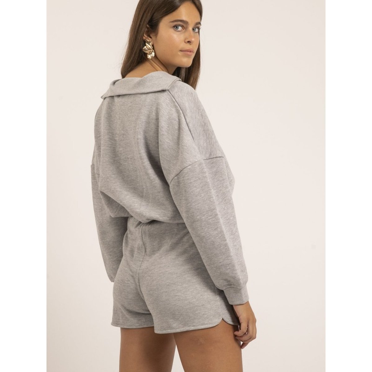 Short Molleton Xonara gris, DONA LISA