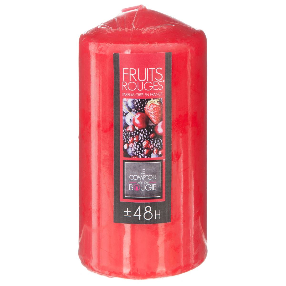 Bougie parfumée NINA rouge foncé, ATMOSPHERA
