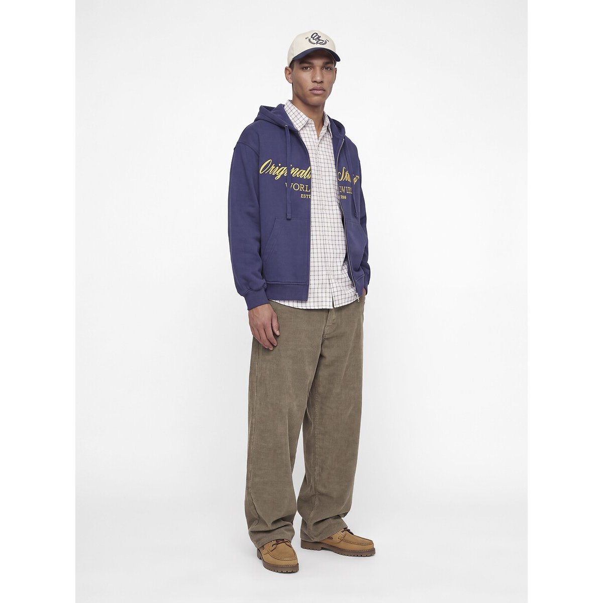Pantalon chino en velours beige, JACK & JONES