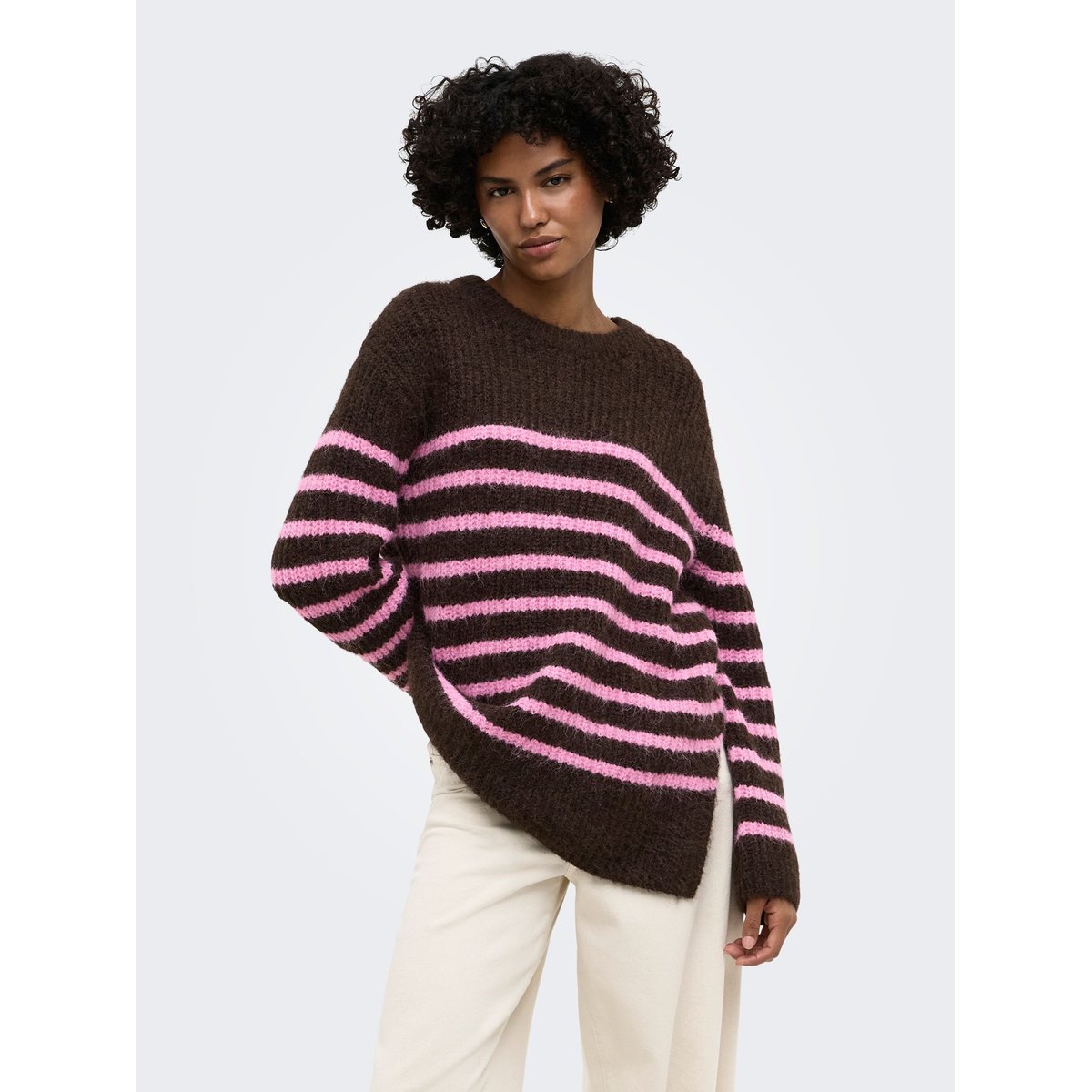 Pull En Maille coffee bean, ONLY