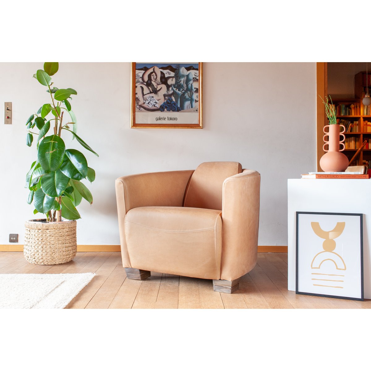 Fauteuil en cuir RED BARON noir, PRODUIT INTERIEUR BRUT