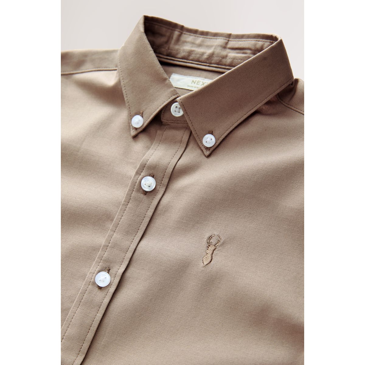 Chemise oxford taupe, NEXT