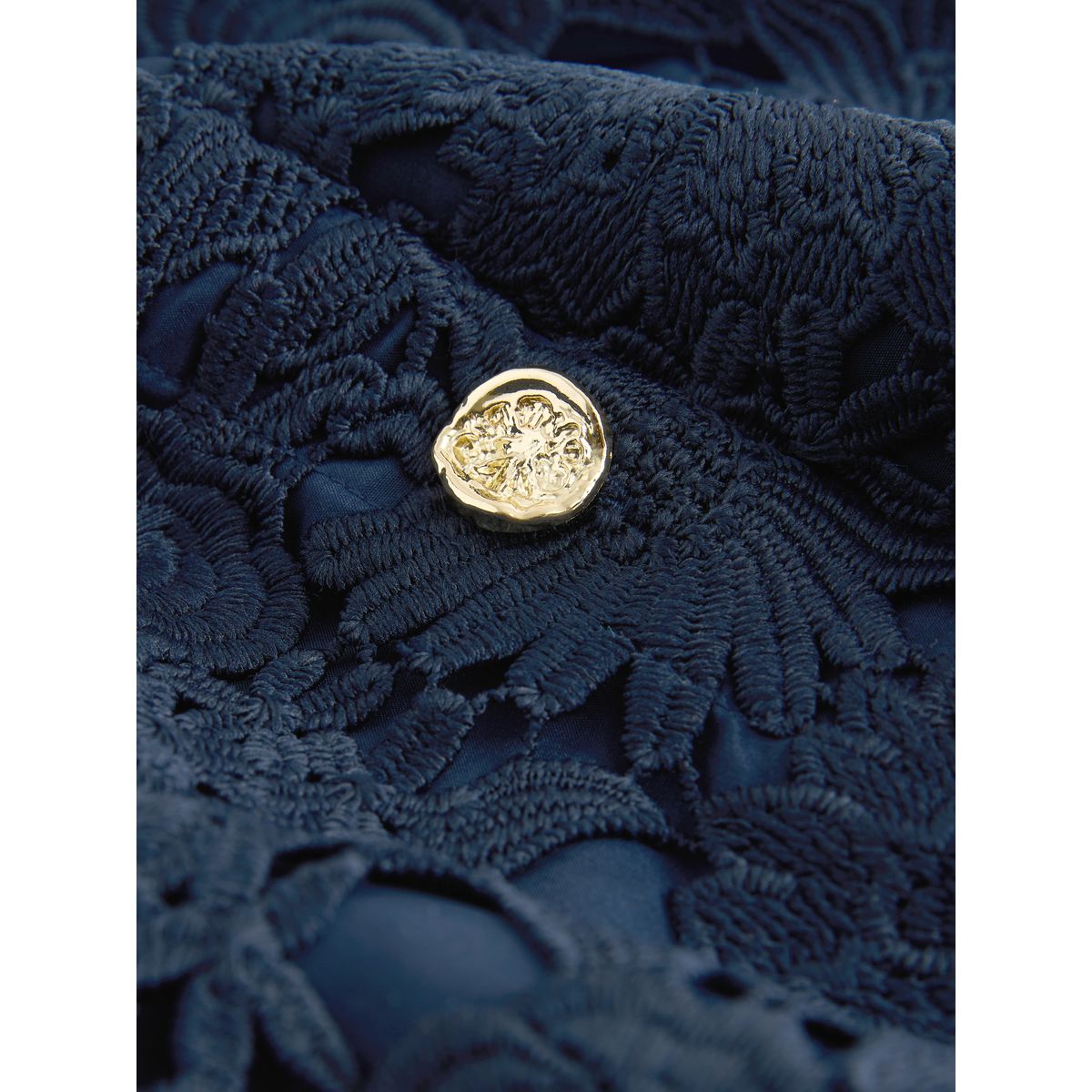 Top en dentelle florale n. premium bleu marine, NEXT