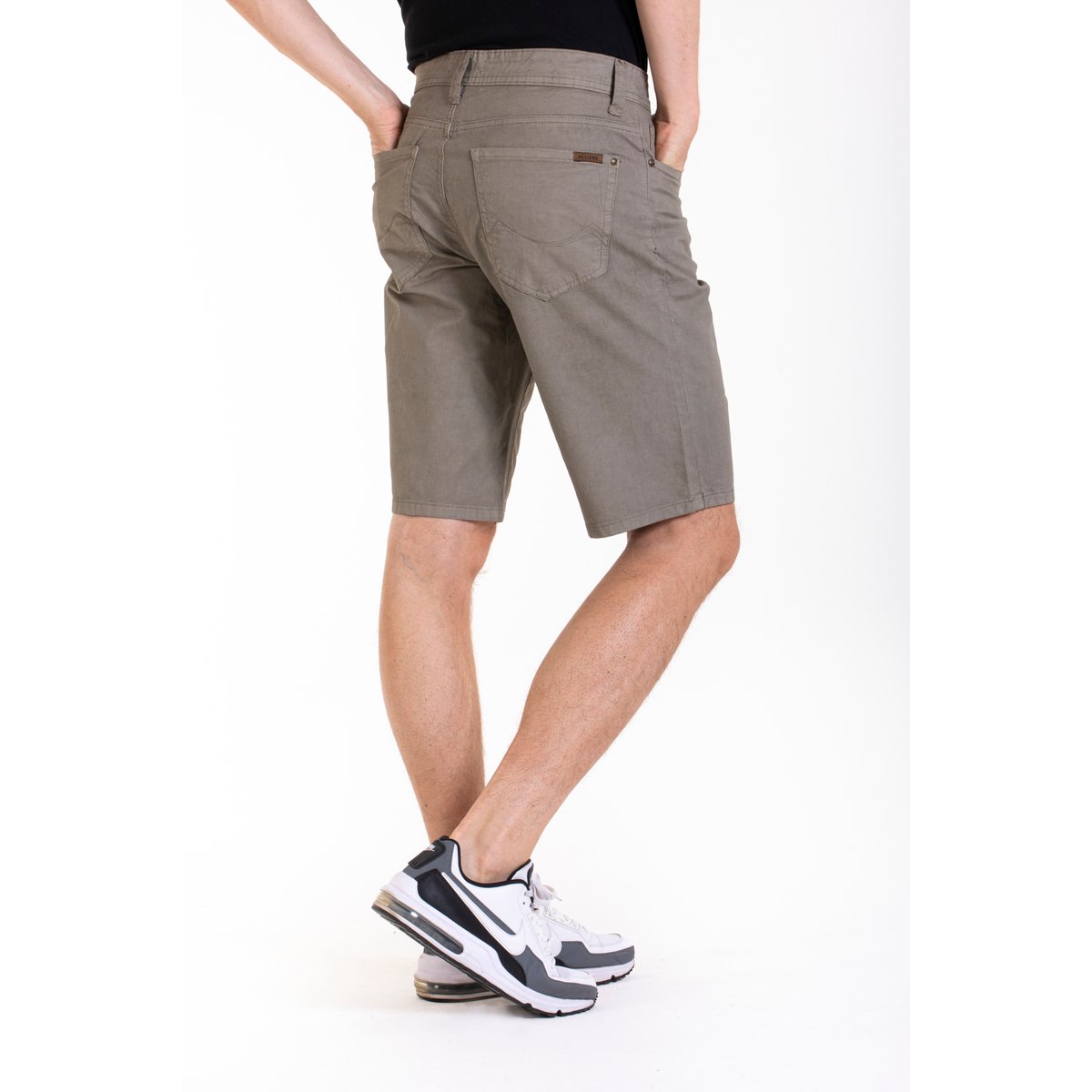 Bermuda coupe droite relax toile coton GENESYX kaki, RICA LEWIS