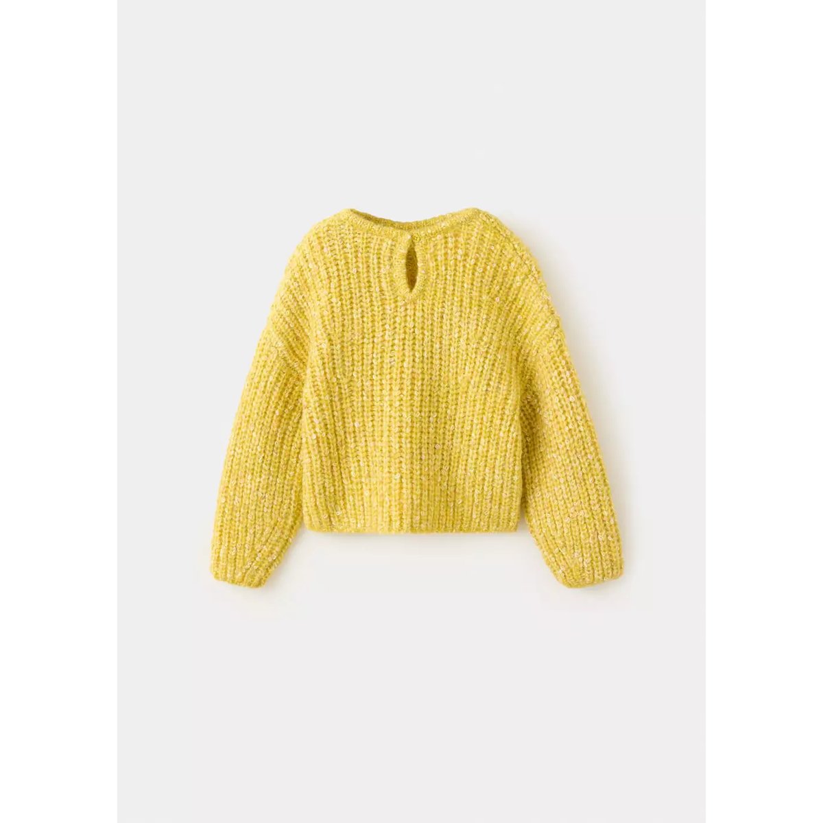 Pull-over maille texturé citron vert, MANGO BABY