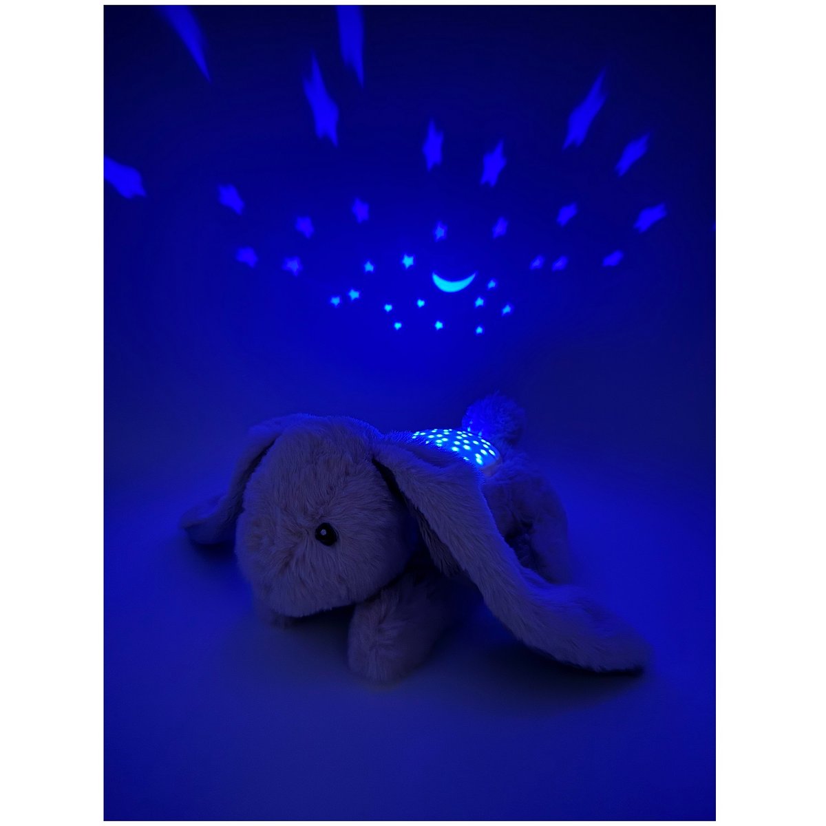 Peluche projecteur d'étoiles Lapin beige, CLOUD B
